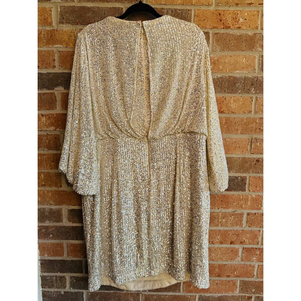 Eliza J. Silver Sequence Dress Size 20 NWT - Picture 2 of 4